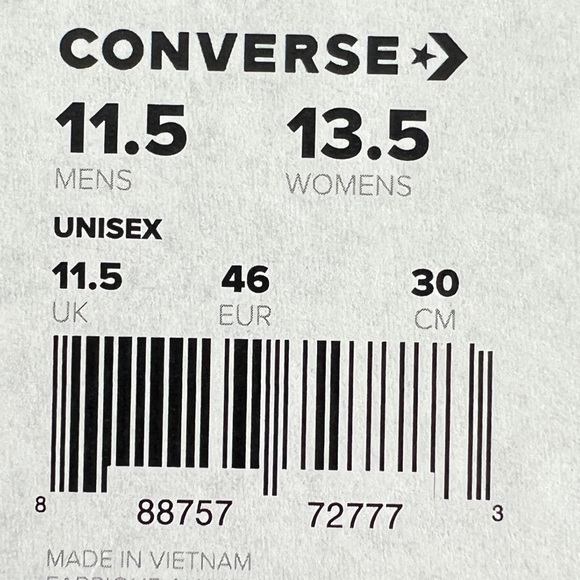 NWT Converse Chuck Taylor All Star Men’s Shoes - Picture 7 of 7